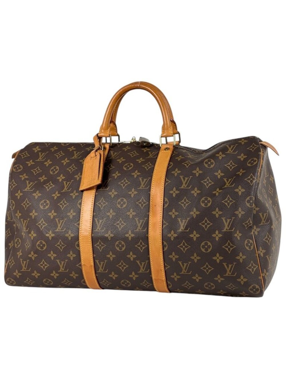 Louis Vuitton Keepall 50 Boston Bag Monogram Brown